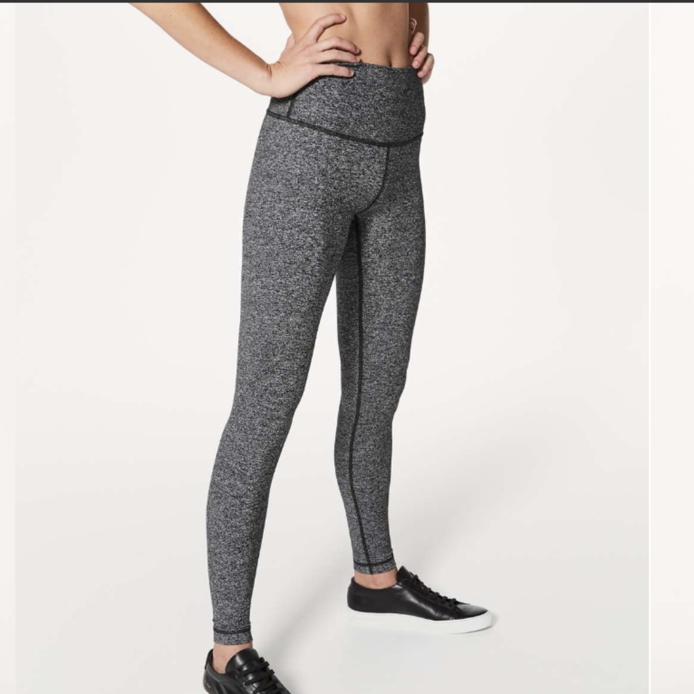 Lululemon Wunder Under Hi-Rise Tight *28" Heathered Black